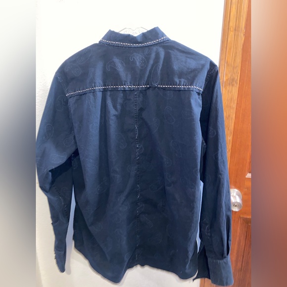 Rare Vintage 80’s Western Style Button Up Down Shirt Paisley pattern - Picture 5 of 5